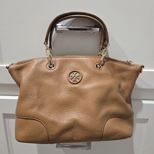 Tory Burch Brown Leather Satchel